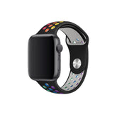 Curea Ceas Apple Watch Silicone Black Multicolor Seria 5/6/7/8/9 Ultra MOFT
